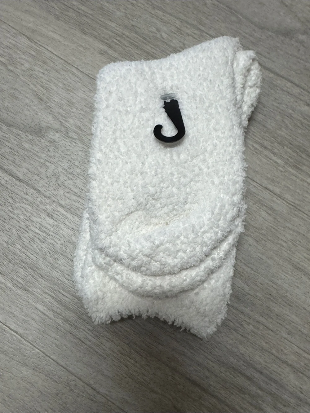 jcpenney Cream Plush Cozy Home Socks